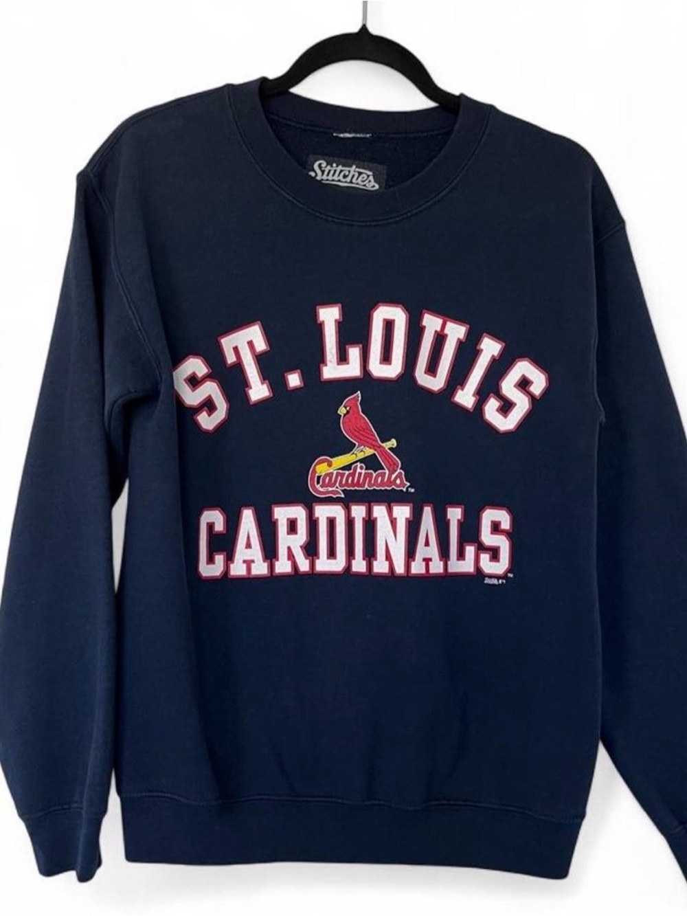 St. Louis Cardinals Vintage Navy Crewneck Sweatshirt - Unbranded